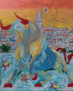 MURAT ÖZDOĞRU tarafından 2025 yılında 150x120 cm ölçülerinde Tuval üzeri akrilik boya tekniği ile yapılmıştır.