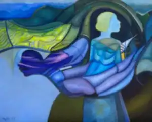 NECMETTİN ÖZLÜ tarafından 2025 yılında 120x150 cm ölçülerinde Tuval üzeri yağlı boya tekniği ile yapılmıştır.