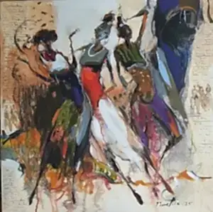 NURETTİN AKKAYA tarafından 2025 yılında 60x60 cm ölçülerinde Tuval üzeri yağlı boya tekniği ile yapılmıştır.