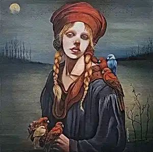 ZEKİYE AKALIN tarafından 2025 yılında 80x80 cm ölçülerinde Tuval üzeri akrilik  boya tekniği ile yapılmıştır.