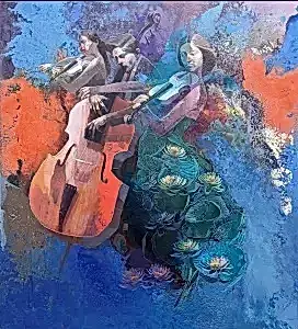 HAKAN ERASLAN tarafından 2025 yılında 100x90 cm ölçülerinde Tuval üzeri akrilik  boya tekniği ile yapılmıştır.