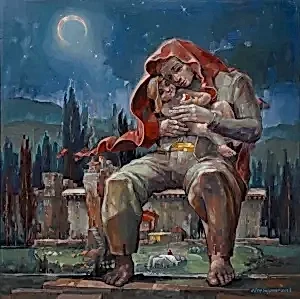 ADEM BAŞPINAR tarafından 2025 yılında 80x80 cm ölçülerinde Tuval üzeri akrilik boya tekniği ile yapılmıştır.