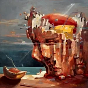 ADEM BAŞPINAR tarafından 2025 yılında 60x60 cm ölçülerinde Tuval üzeri akrilik boya tekniği ile yapılmıştır.