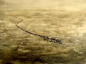 SALİH ÇAKAR tarafından 2025 yılında 90x120 cm ölçülerinde Tuval üzeri karışık teknik tekniği ile yapılmıştır.