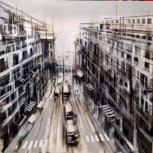 AYHAN ÇETİN tarafından 2024 yılında 60x60 cm ölçülerinde Tuval üzeri akrilik boya tekniği ile yapılmıştır.