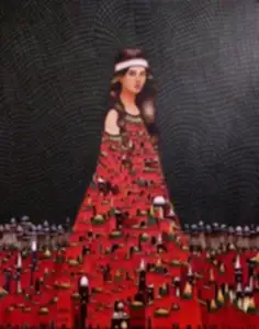 BİNNUR YÜCEBAŞ RUOCCO tarafından 2024 yılında 100x80 cm ölçülerinde Tuval üzeri yağlı boya tekniği ile yapılmıştır.