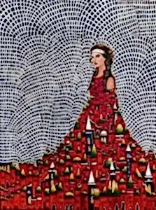 BİNNUR YÜCEBAŞ RUOCCO tarafından 2024 yılında 80x60 cm ölçülerinde Tuval üzeri yağlı boya tekniği ile yapılmıştır.