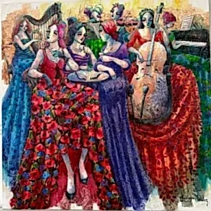 DERYA YILDIZ tarafından 2024 yılında 60x60 cm ölçülerinde Tuval üzeri yağlı boya tekniği ile yapılmıştır.