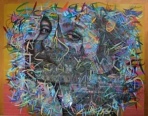 ENGİN KORKMAZ tarafından 2023 yılında 105x135 cm ölçülerinde Tuval üzeri akrilik boya tekniği ile yapılmıştır.