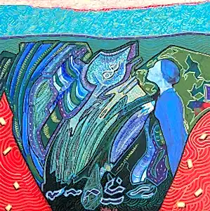 NECMETTİN ÖZLÜ tarafından 2024 yılında 60x60 cm ölçülerinde Tuval üzeri akrilik boya tekniği ile yapılmıştır.