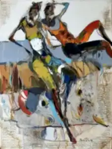 NURETTİN AKKAYA tarafından 2024 yılında 80x60 cm ölçülerinde Tuval üzeri yağlı boya tekniği ile yapılmıştır.