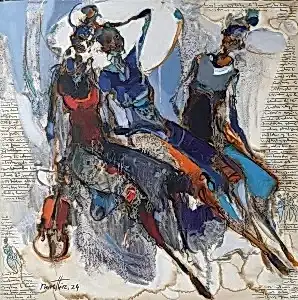 NURETTİN AKKAYA tarafından 2024 yılında 60x60 cm ölçülerinde Tuval üzeri yağlı boya tekniği ile yapılmıştır.