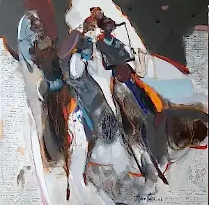 NURETTİN AKKAYA tarafından 2024 yılında 60x60 cm ölçülerinde Tuval üzeri yağlı boya tekniği ile yapılmıştır.