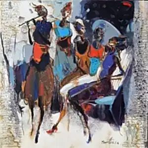 NURETTİN AKKAYA tarafından 2024 yılında 60x60 cm ölçülerinde Tuval üzeri yağlı boya tekniği ile yapılmıştır.