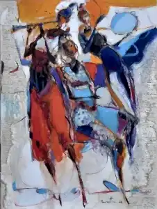 NURETTİN AKKAYA tarafından 2024 yılında 100x80 cm ölçülerinde Tuval üzeri yağlı boya tekniği ile yapılmıştır.