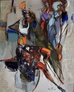 NURETTİN AKKAYA tarafından 2023 yılında 100x80 cm ölçülerinde Tuval üzeri yağlı boya tekniği ile yapılmıştır.