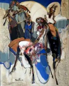 NURETTİN AKKAYA tarafından 2024 yılında 100x80 cm ölçülerinde Tuval üzeri yağlı boya tekniği ile yapılmıştır.