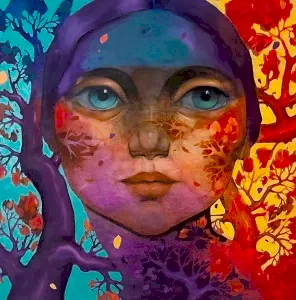 SEMA ÖCAL tarafından 2024 yılında 60x60 cm ölçülerinde Tuval üzeri yağlı boya tekniği ile yapılmıştır.