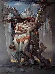 ADEM BAŞPINAR tarafından 2024 yılında 200x150 cm ölçülerinde Tuval üzeri yağlı boya tekniği ile yapılmıştır.