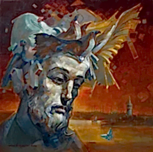 ADEM BAŞPINAR tarafından 2024 yılında 60x60 cm ölçülerinde Tuval üzeri yağlı boya tekniği ile yapılmıştır.