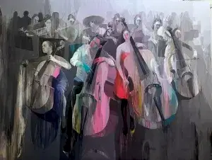 HAKAN ERASLAN tarafından 2024 yılında 180x240&nbsp; cm ölçülerinde Tuval üzeri akrilik boya tekniği ile yapılmıştır.