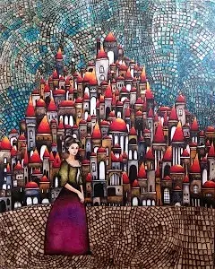 BİNNUR YÜCEBAŞ RUOCCO tarafından 2024 yılında 100x80&nbsp; cm ölçülerinde Tuval üzeri yağlı boya tekniği ile yapılmıştır.