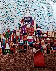 BİNNUR YÜCEBAŞ RUOCCO tarafından 2024 yılında 100x80&nbsp; cm ölçülerinde Tuval üzeri yağlı boya tekniği ile yapılmıştır.