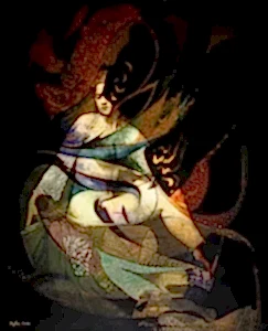 NECMETTİN ÖZLÜ tarafından 2016 yılında 100x80 cm ölçülerinde Tuval üzeri karışık teknik tekniği ile yapılmıştır.