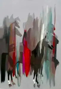 HAKAN ERASLAN tarafından 2017 yılında 100x70 cm ölçülerinde Tuval üzeri akrilik boya tekniği ile yapılmıştır.