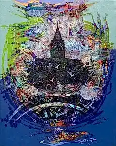 ENGİN KORKMAZ tarafından 2017 yılında 92x73 cm ölçülerinde Tuval üzeri akrilik boya tekniği ile yapılmıştır.