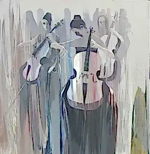 HAKAN ERASLAN tarafından 2018 yılında 60x60 cm ölçülerinde Tuval üzeri akrilik boya tekniği ile yapılmıştır.