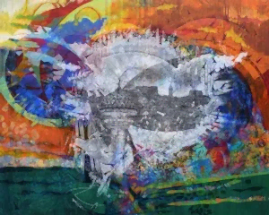 ENGİN KORKMAZ tarafından 2018 yılında 120x150 cm ölçülerinde Tuval üzeri akrilik boya tekniği ile yapılmıştır.