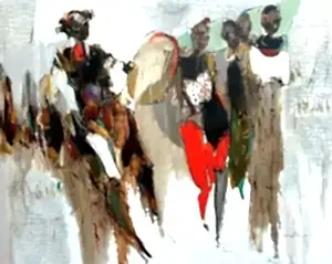 NURETTİN AKKAYA tarafından 2018 yılında 120x150 cm ölçülerinde Tuval üzeri akrilik boya tekniği ile yapılmıştır.