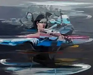 HAKAN ERASLAN tarafından 2018 yılında 120x150 cm ölçülerinde Tuval üzeri akrilik boya tekniği ile yapılmıştır.