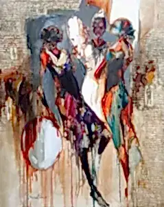 NURETTİN AKKAYA tarafından 2018 yılında 150x120 cm ölçülerinde Tuval üzeri yağlı boya tekniği ile yapılmıştır.