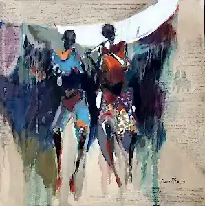 NURETTİN AKKAYA tarafından 2018 yılında 60x60 cm ölçülerinde Tuval üzeri yağlı boya tekniği ile yapılmıştır.