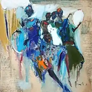 NURETTİN AKKAYA tarafından 2018 yılında 60x60 cm ölçülerinde Tuval üzeri yağlı boya tekniği ile yapılmıştır.