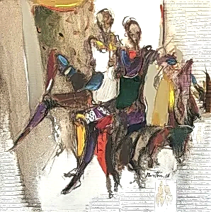 NURETTİN AKKAYA tarafından 2018 yılında 60x60 cm ölçülerinde Tuval üzeri yağlı boya tekniği ile yapılmıştır.