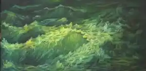 AHMET YEŞİL tarafından 2019 yılında 70x140 cm ölçülerinde Tuval üzeri yağlı boya tekniği ile yapılmıştır.