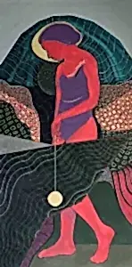 NECMETTİN ÖZLÜ tarafından 140x70 cm ölçülerinde Tuval üzeri akrilik boya tekniği ile yapılmıştır.