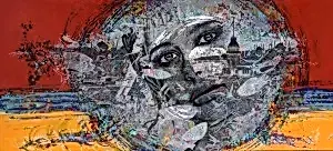 ENGİN KORKMAZ tarafından 2019 yılında 80x180 cm ölçülerinde Tuval üzeri akrilik boya tekniği ile yapılmıştır.