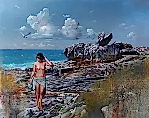 HASAN SAYGIN tarafından 2019 yılında 130x162 cm ölçülerinde Tuval üzeri yağlı boya tekniği ile yapılmıştır.