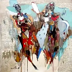 NURETTİN AKKAYA tarafından 2019 yılında 60x60 cm ölçülerinde Tuval üzeri yağlı boya tekniği ile yapılmıştır.