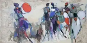 NURETTİN AKKAYA tarafından 2019 yılında 70x140 cm ölçülerinde Tuval üzeri yağlı boya tekniği ile yapılmıştır.