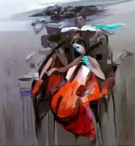 HAKAN ERASLAN tarafından 2019 yılında 60x60 cm ölçülerinde Tuval üzeri akrilik boya tekniği ile yapılmıştır.