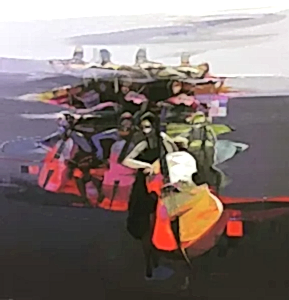 HAKAN ERASLAN tarafından 2019 yılında 60x60 cm ölçülerinde Tuval üzeri akrilik boya tekniği ile yapılmıştır.