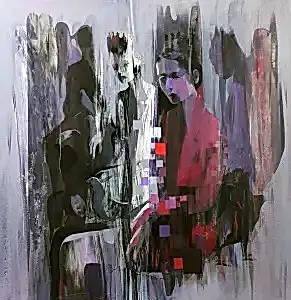 HAKAN ERASLAN tarafından 2019 yılında 60x60 cm ölçülerinde Tuval üzeri akrilik boya tekniği ile yapılmıştır.