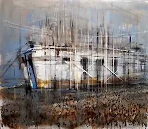 AYHAN ÇETİN tarafından 2018 yılında 120x140 cm ölçülerinde Tuval üzeri akrilik boya tekniği ile yapılmıştır.