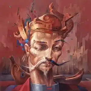 ADEM BAŞPINAR tarafından 2020 yılında 60x60 cm ölçülerinde Tuval üzeri akrilik boya tekniği ile yapılmıştır.