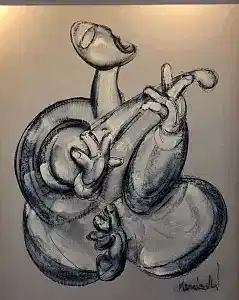 ALİ HERİSCHİ tarafından 2020 yılında 100x80 cm ölçülerinde Endüstriyel Pres Kağıt üzeri Karışık Teknik tekniği ile yapılmıştır.